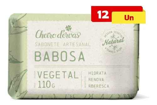 Sabonete de Babosa 12 X 110g Cheiro de Ervas