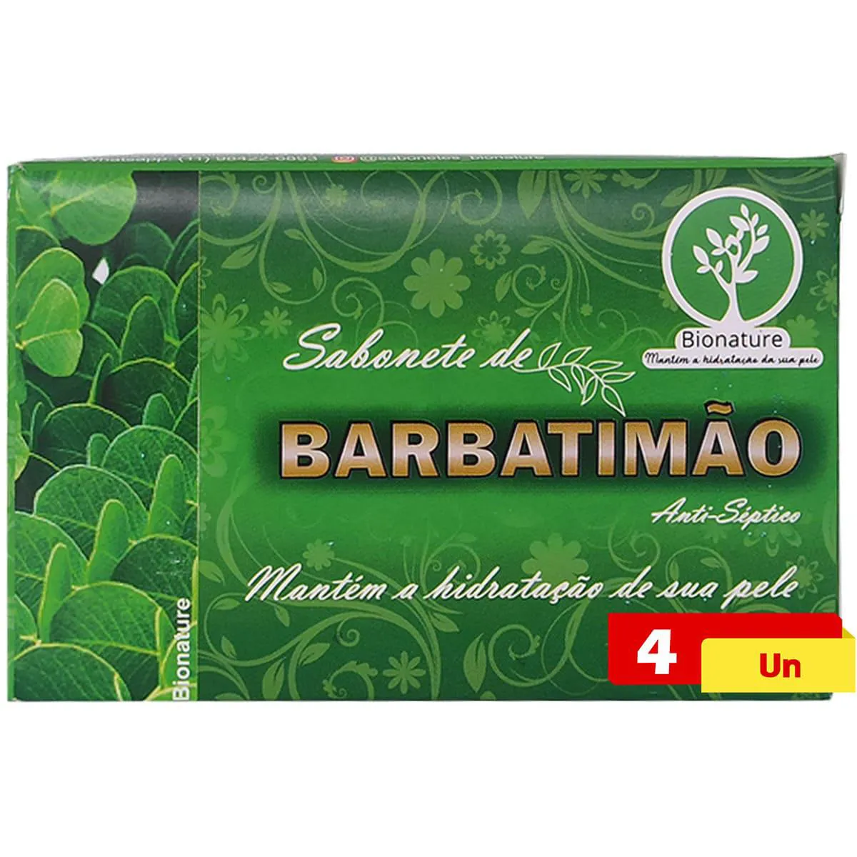 Sabonete de Barbatimão 4 X 110g Bionature