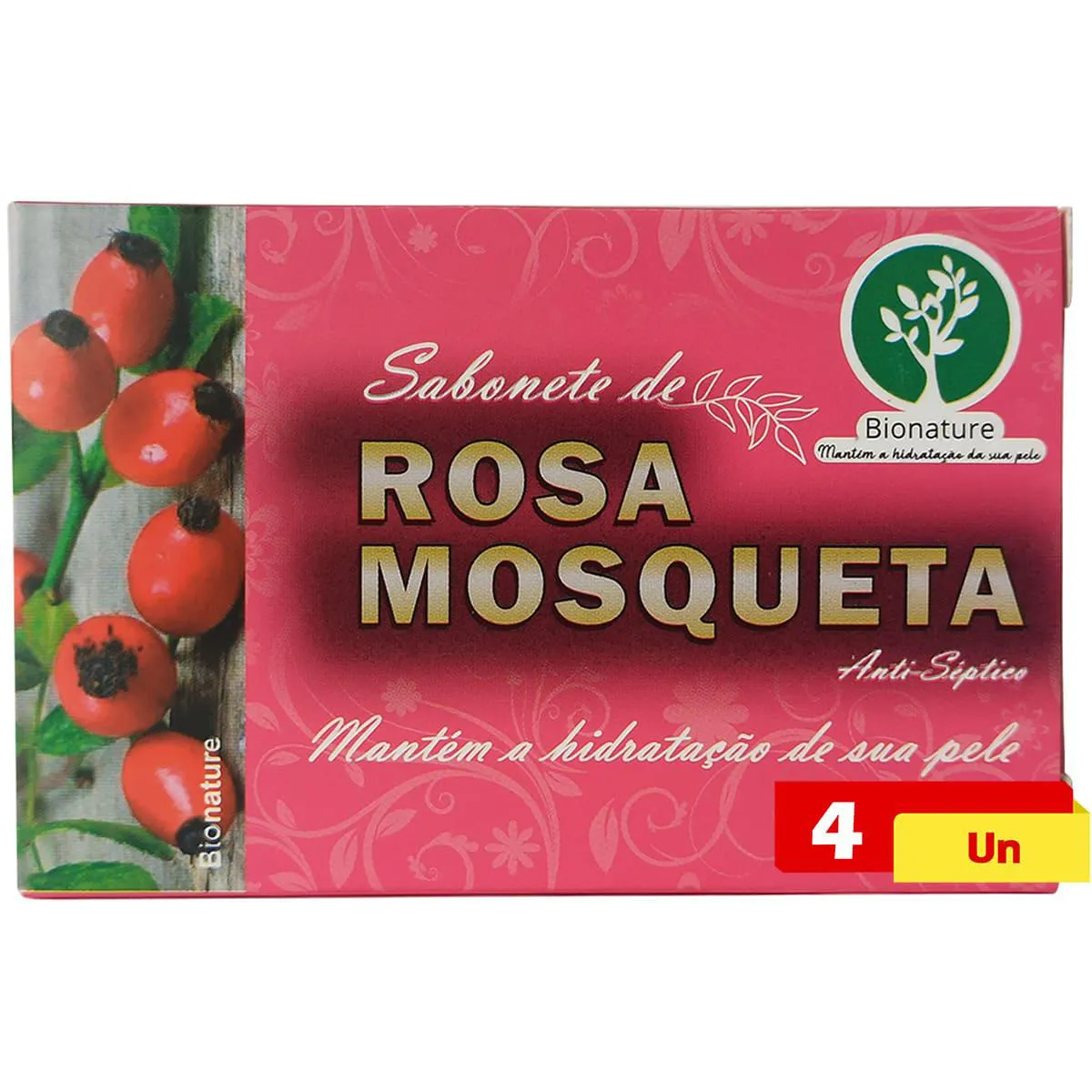 Sabonete de Rosa Mosqueta 4 X 110g Bionature