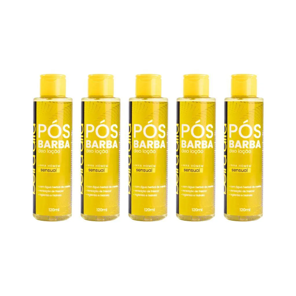 Loçao Pos Barba Beira Alta 120ml Sensual - Kit C / 5un