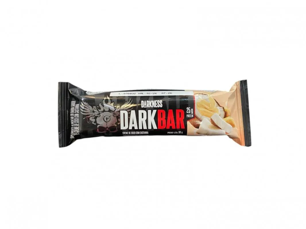 Dark Bar (90g) - Sabor: Creme de Coco C/ Castanha