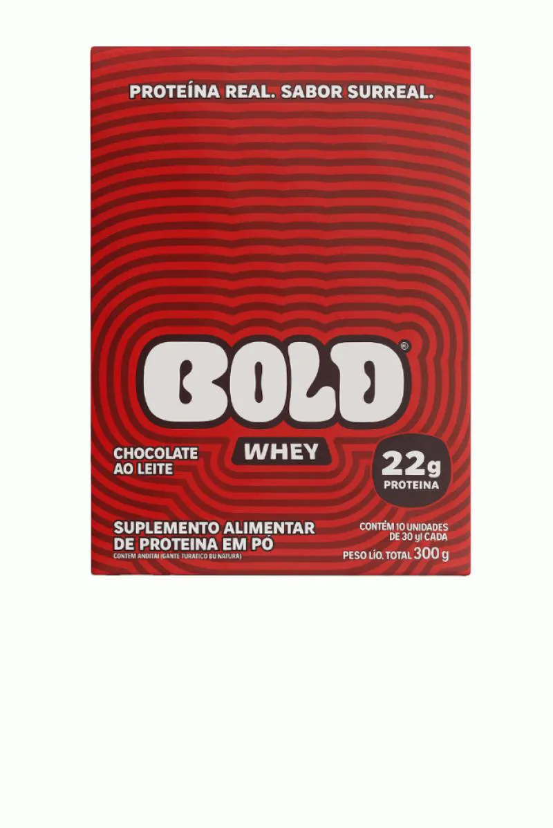 Bold Whey Display (10 unidades de 30G) - Sabor: Chocolate ao Leite