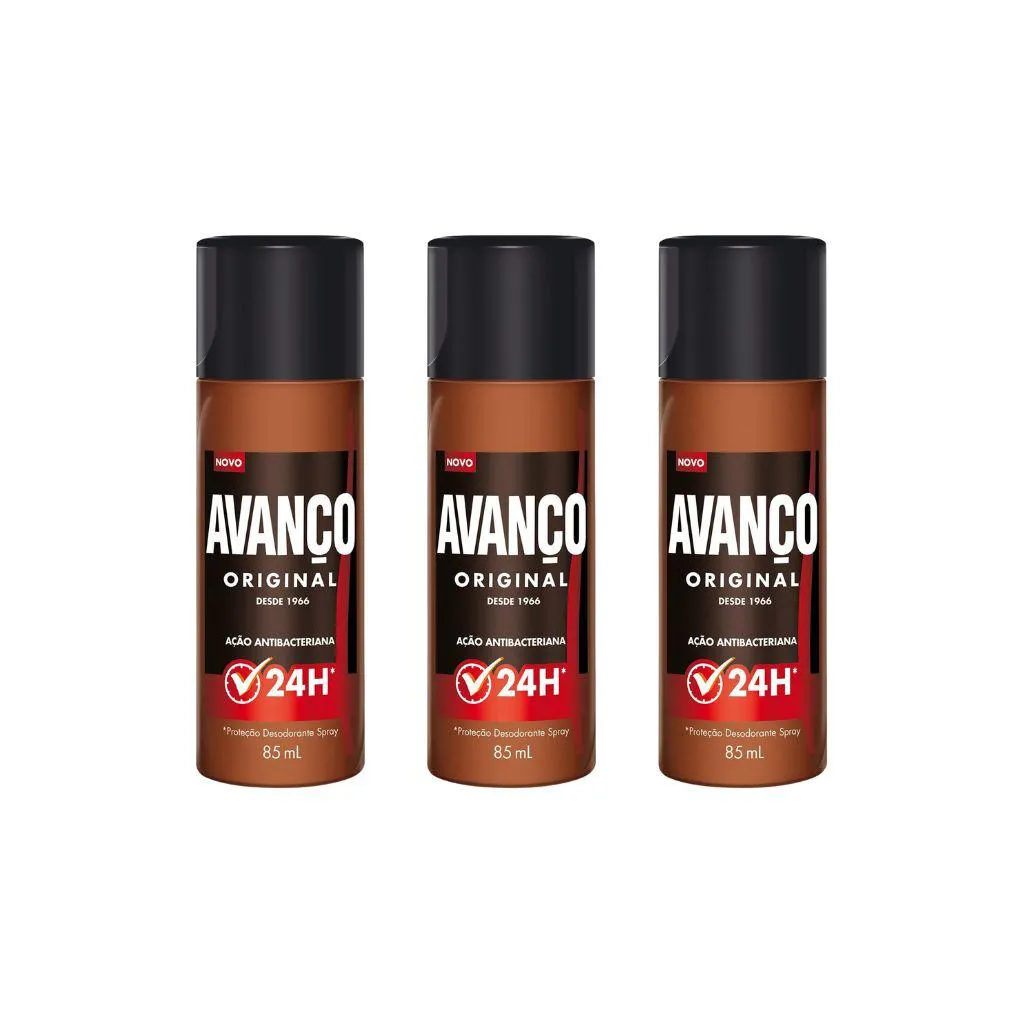 Desodorante Spray Avanço 85ml Original - Kit C / 3un