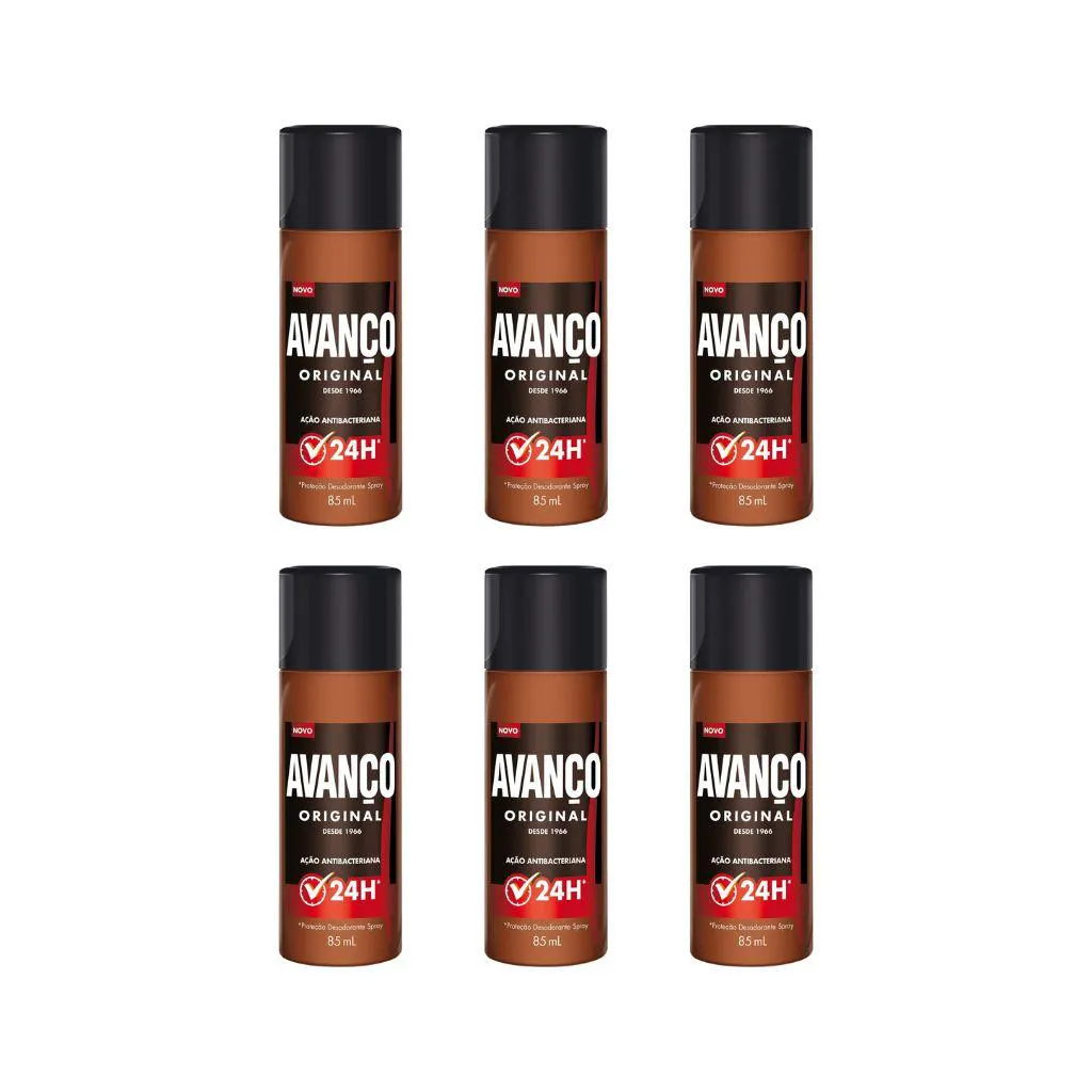 Desodorante Spray Avanço 85ml Original - Kit C / 6un