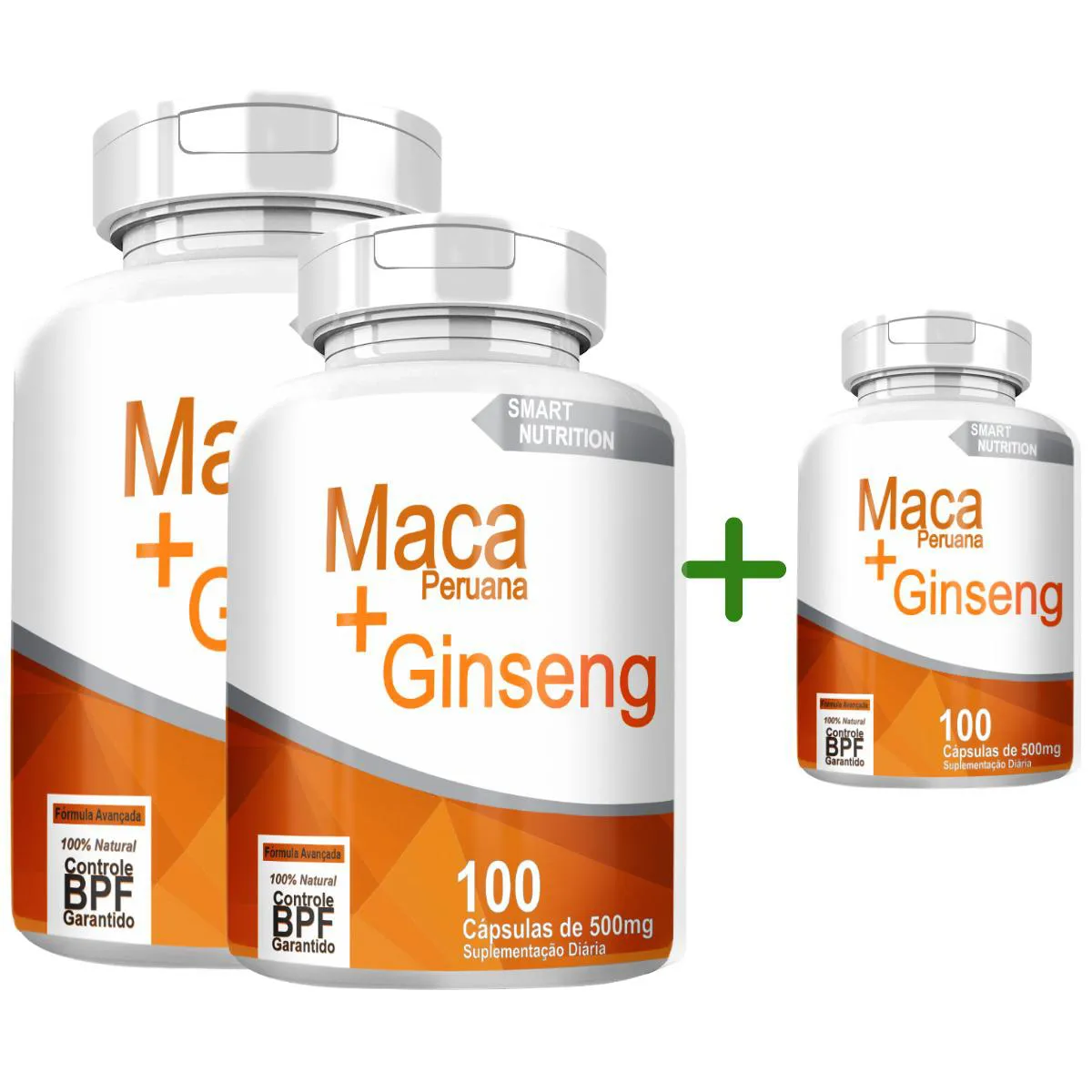 Maca Peruana com Ginseng Compre 2 Leve 3 com Total de 300 cápsulas