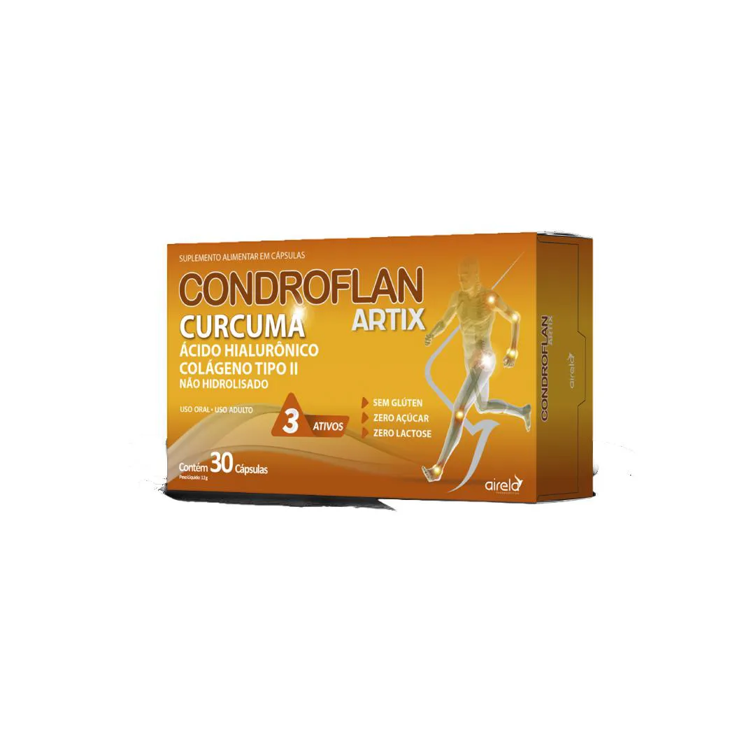 Suplemento Vitamina Condroflan Artix Curcuma 30 Cps – Airela