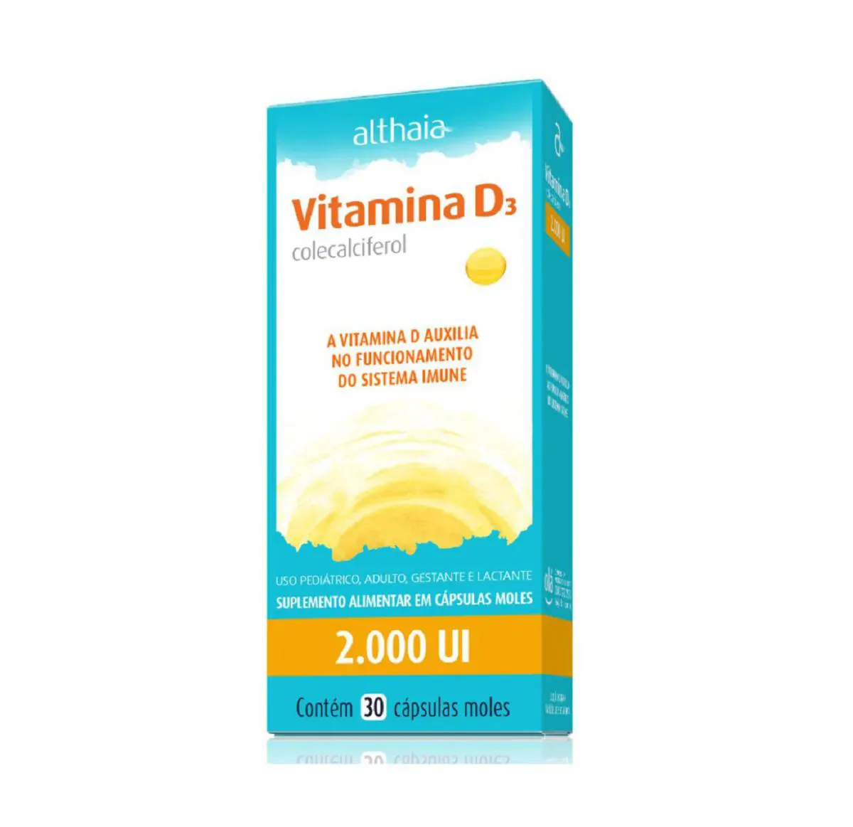 Vitamina D3 2000ui 30 cápsulas Gel - Althaia