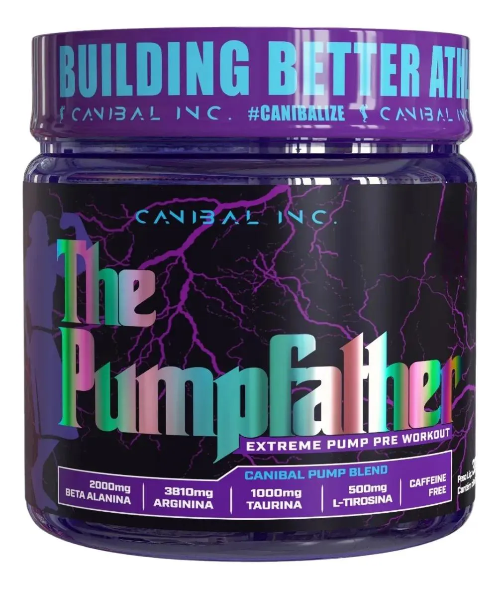 The Pump Father Pré sem Cafeína Sabor Limão 300g Canibal