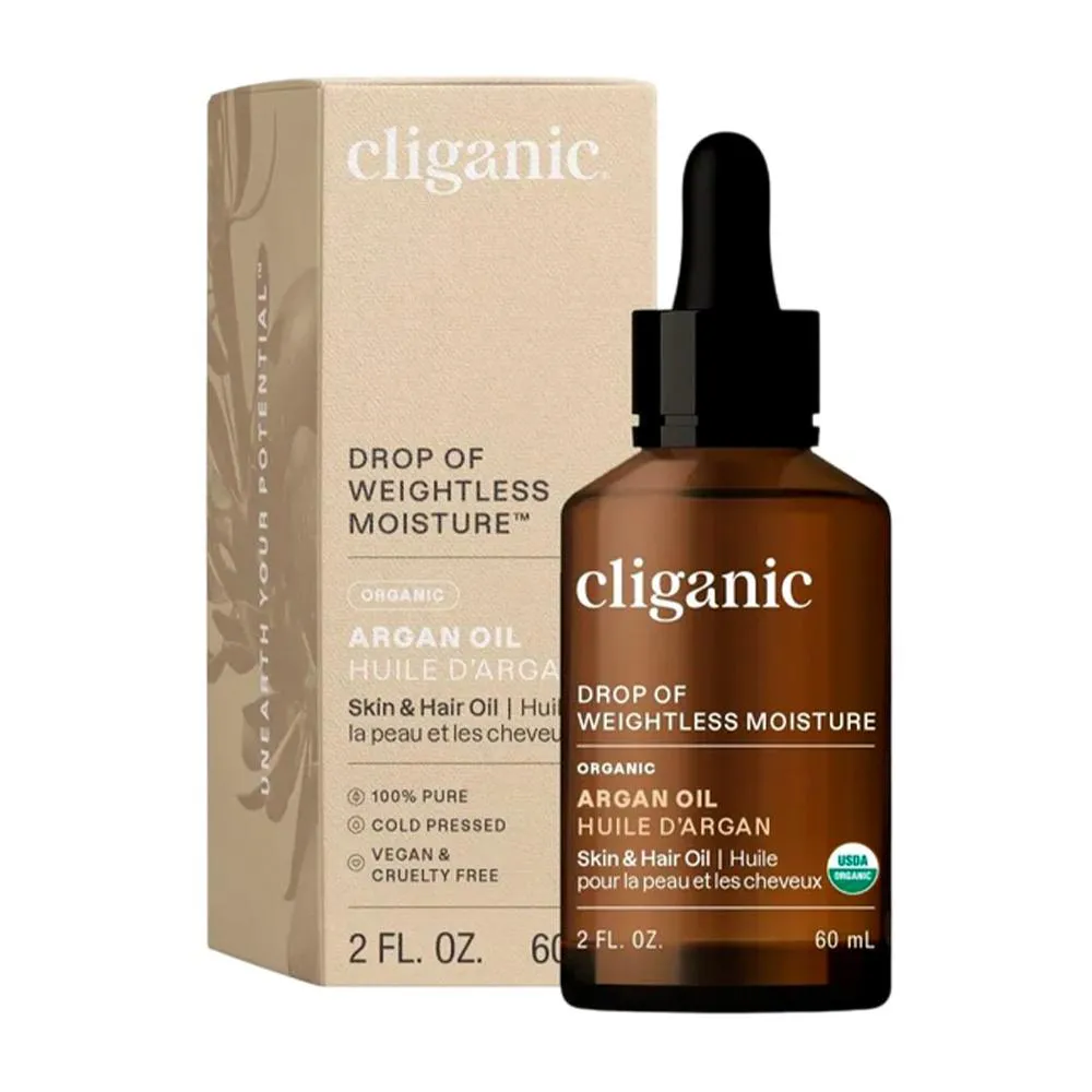 Óleo de Argan Orgânico Cliganic 60ml Importado