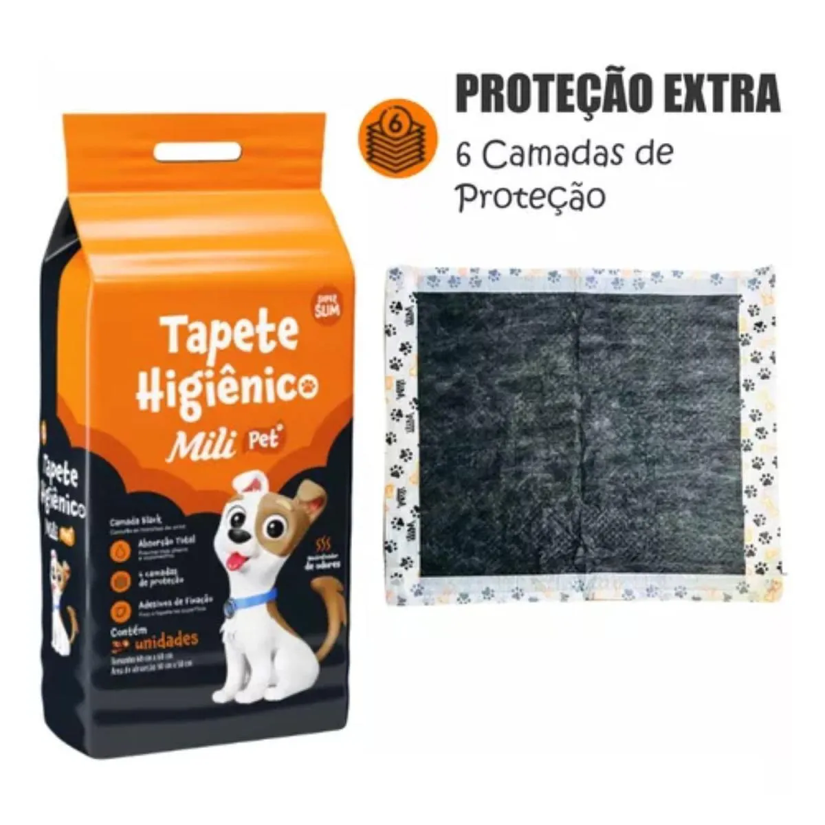 Kit C3 Tapete Higiênico C/ 7 Unidades - Mili Pet