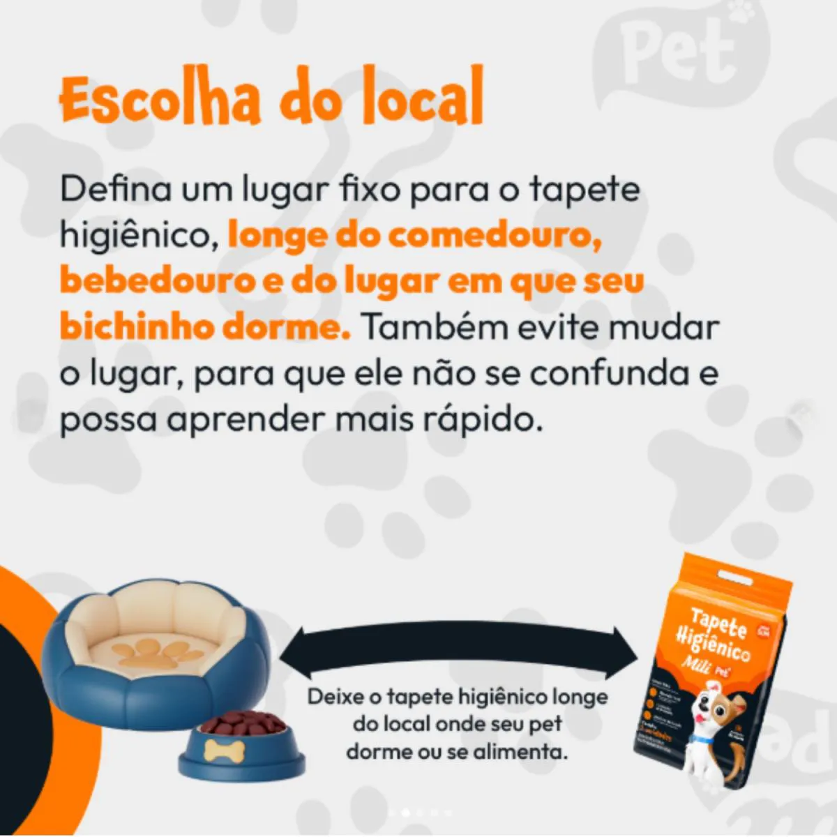 Kit C3 Tapete Higiênico C/ 7 Unidades - Mili Pet