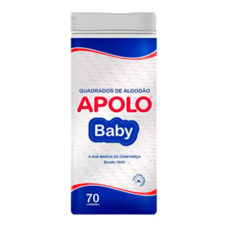 Algodão Apolo Quadrado Baby 70 unidades