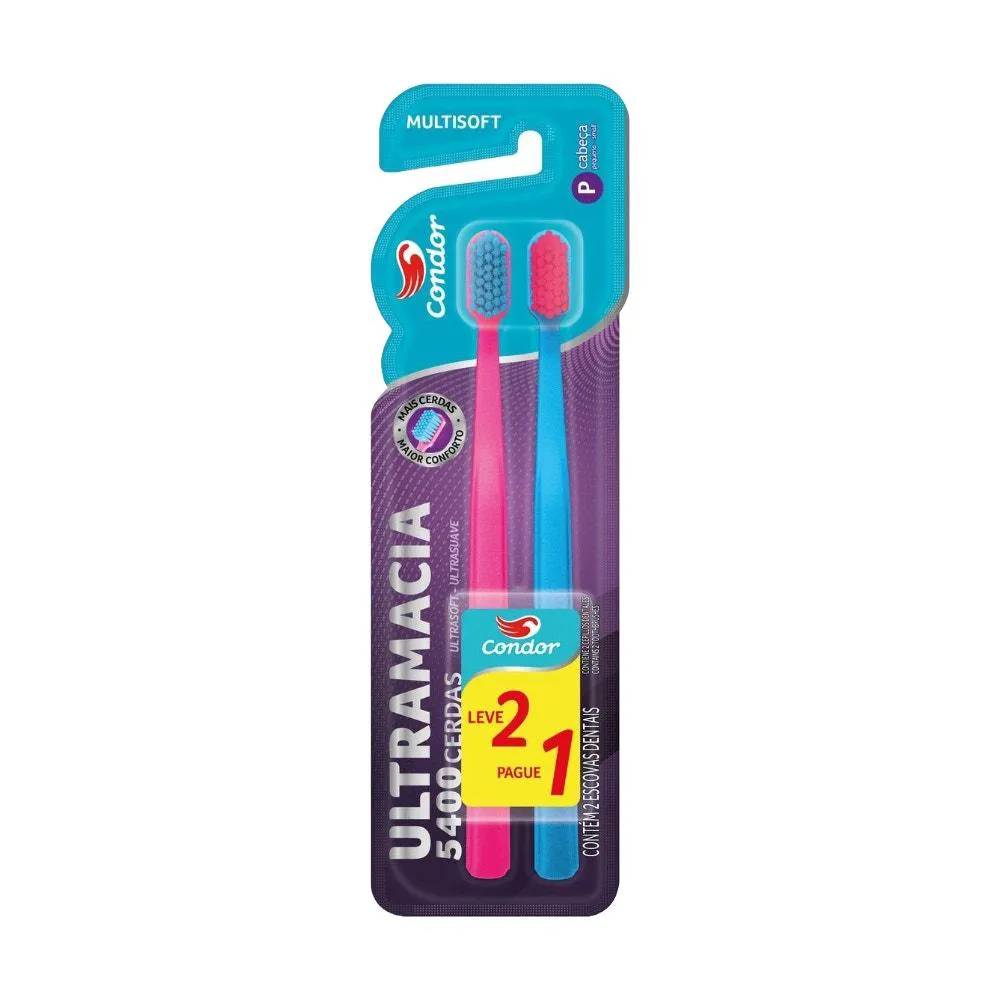 Escova Dental Condor Multisoft Ultramacia Leve 2 Pague 1