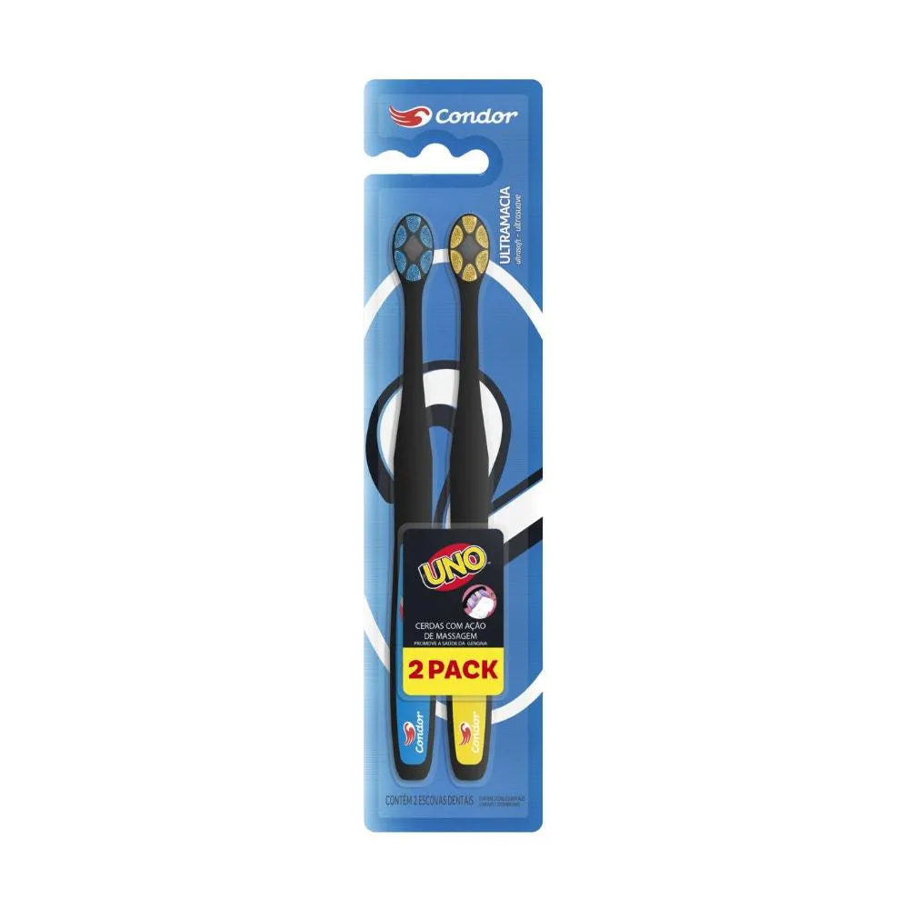 Escova Dental Condor Uno Ultramacia (cores Variadas)