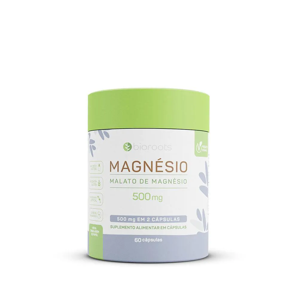 Bioroots Magnésio Malato Vegan 60CAPS