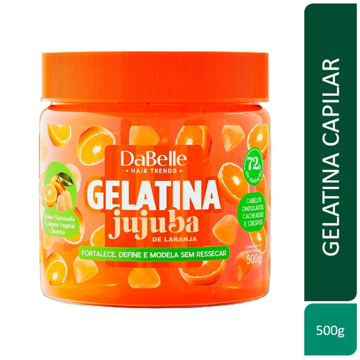 Gelatina Capilar DaBelle Jujuba de Laranja 500g