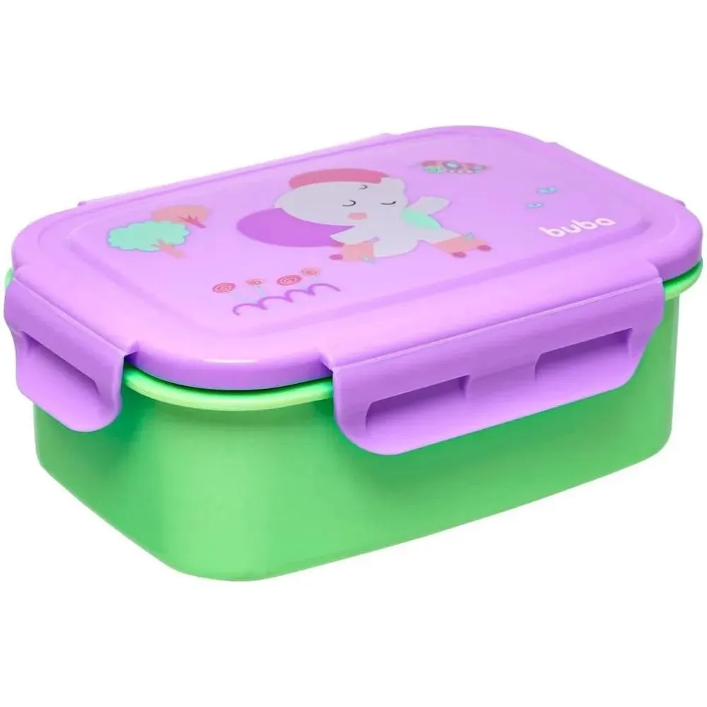 Bentô Box Inox Com Divisórias Zoo Elefante Buba