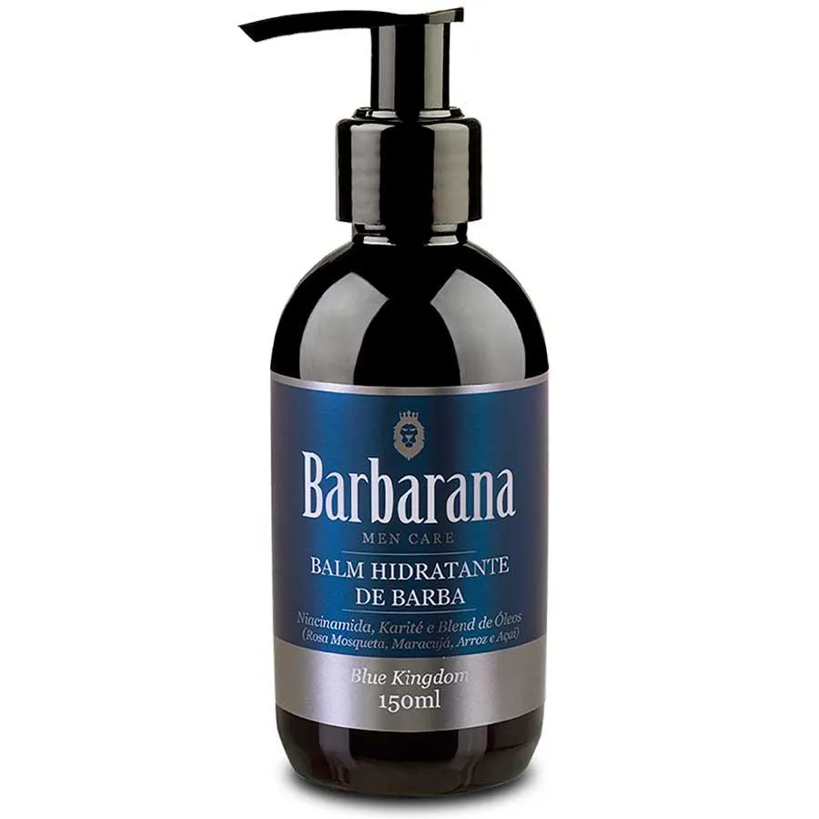 Balm Hidratante De Barba Blue Kingdom Amadeirado Suave 150ml Barbarana