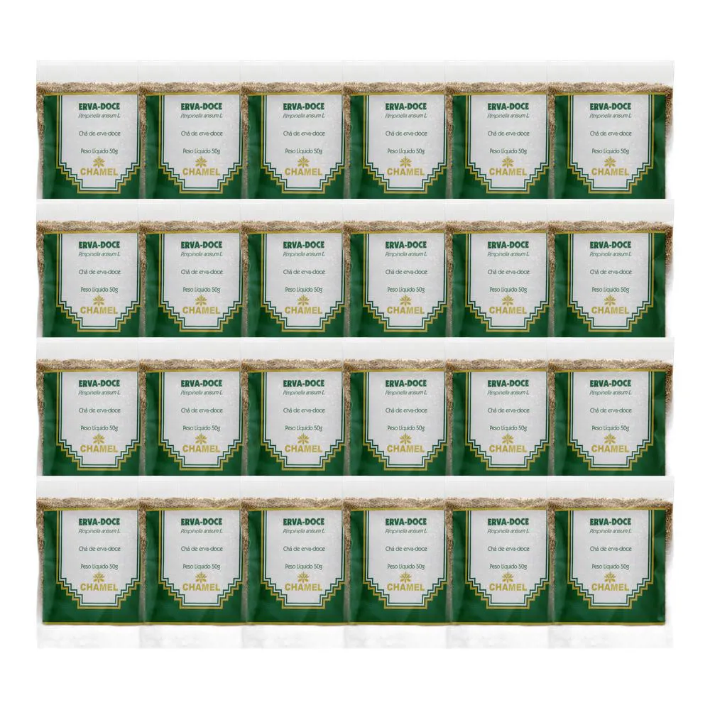Kit 24X Chá Pacote Erva Doce 50G - Chamel