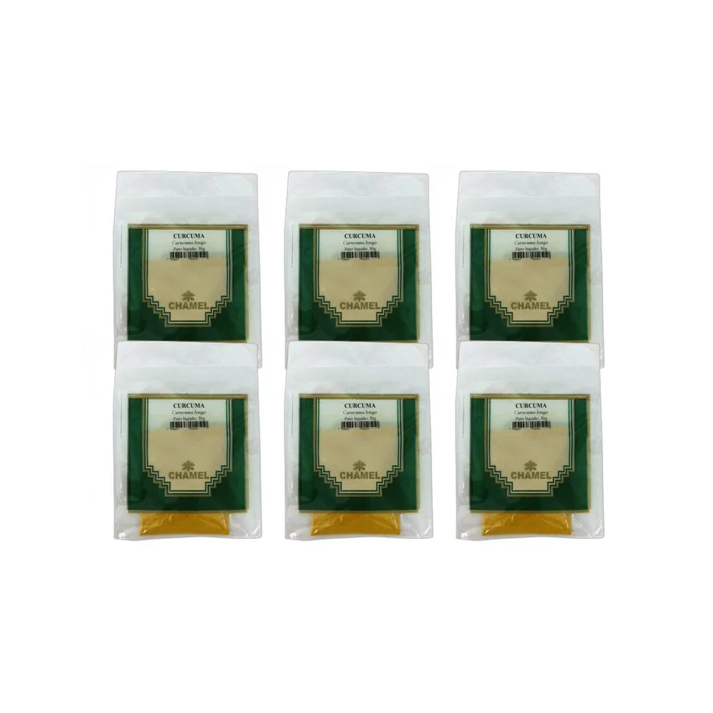 Kit 6X Pacote De Curcuma 30G - Chamel