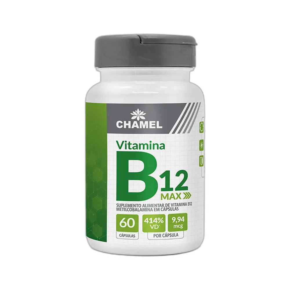 Max Vitamina B12 Metilcobalamina 60 Cps - Chamel