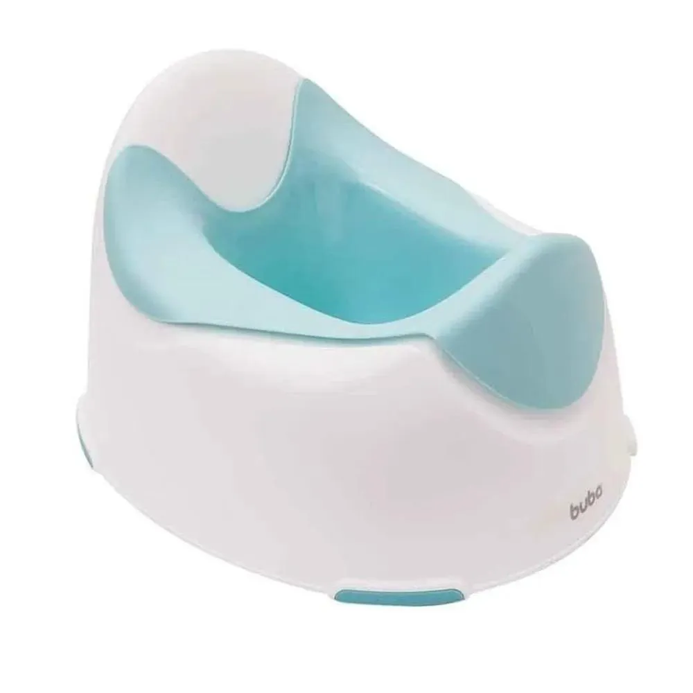 Troninho Penico Infantil Branco Azul Buba