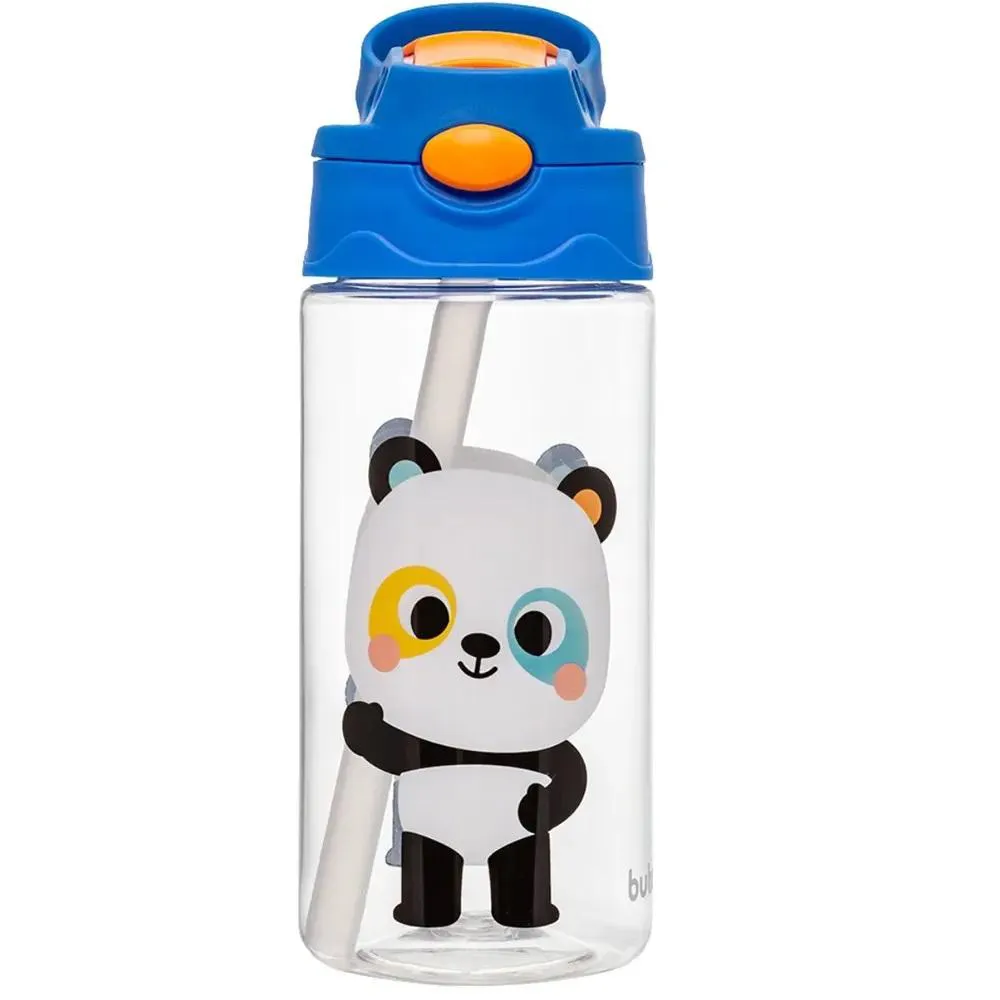 Garrafinha Tritan Canudo Zoo Panda 450Ml Buba