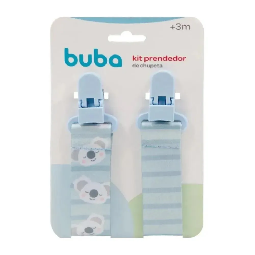 Prendedor De Chupeta 2Und Coala Azul Buba