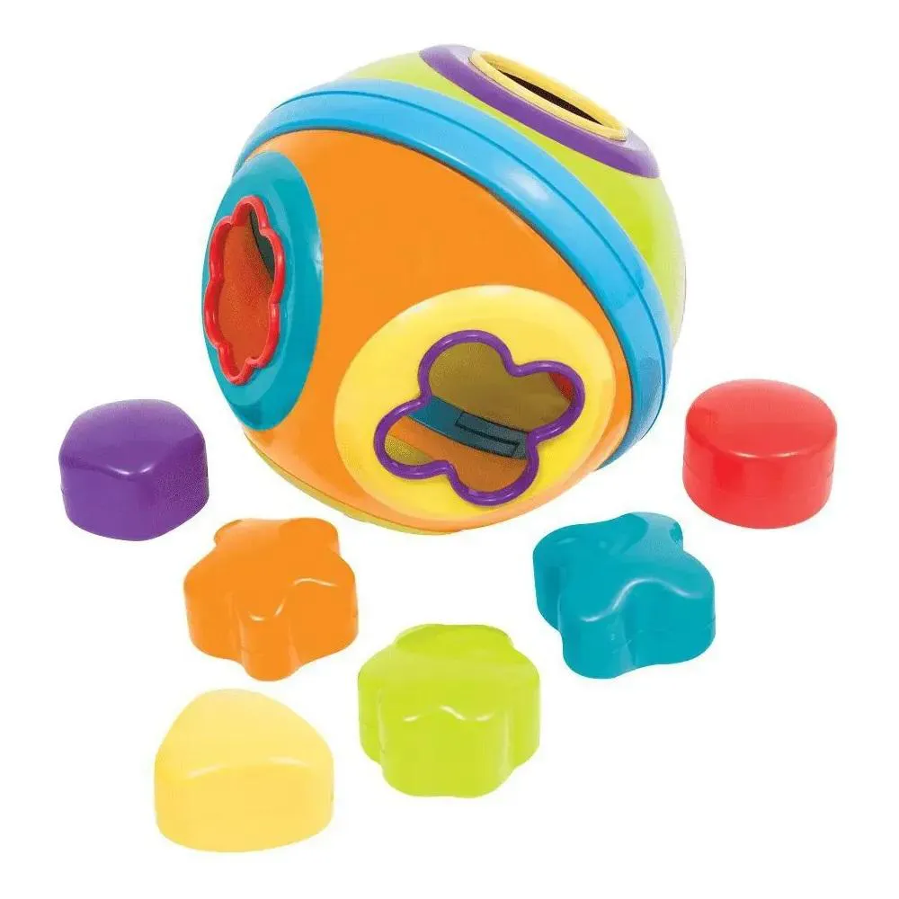 Brinquedo Bola Formas De Encaixe +6 Meses Buba