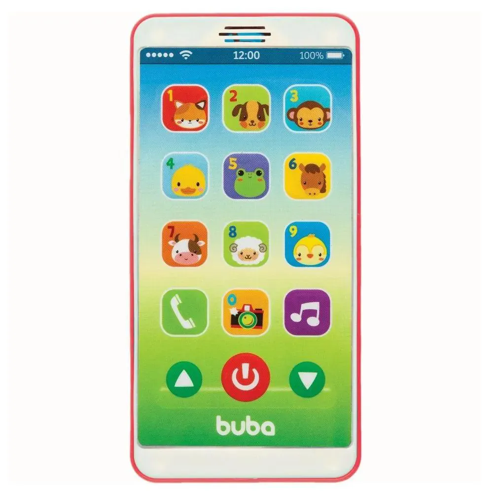 Celular Musical Baby Phone Rosa +12 Meses Buba