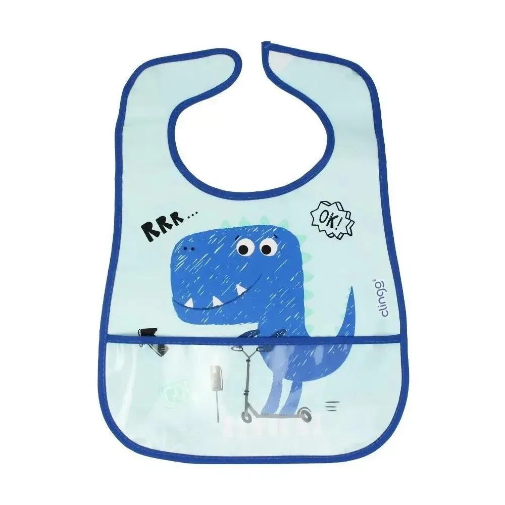 Babador Impermeável Dinossauro Clingo