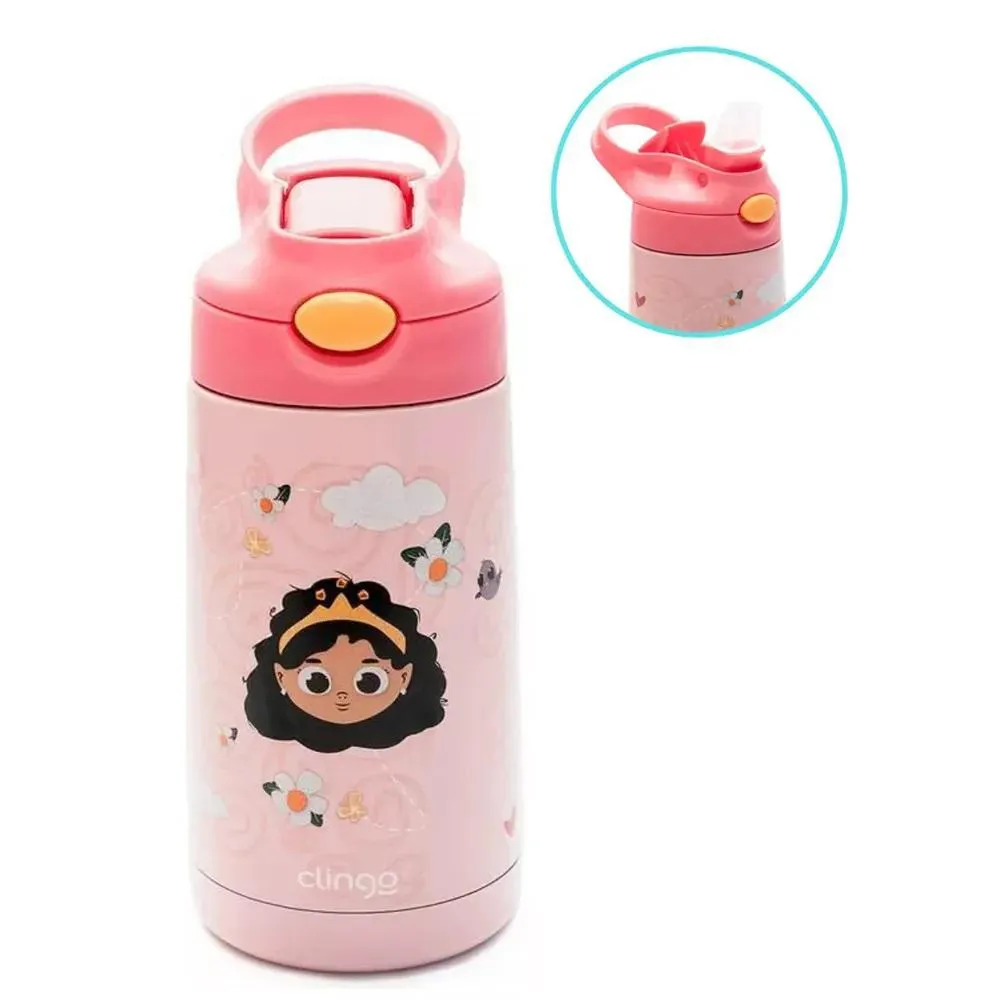 Garrafinha Térmica Bico Silicone 350Ml +12M Princesas Clingo