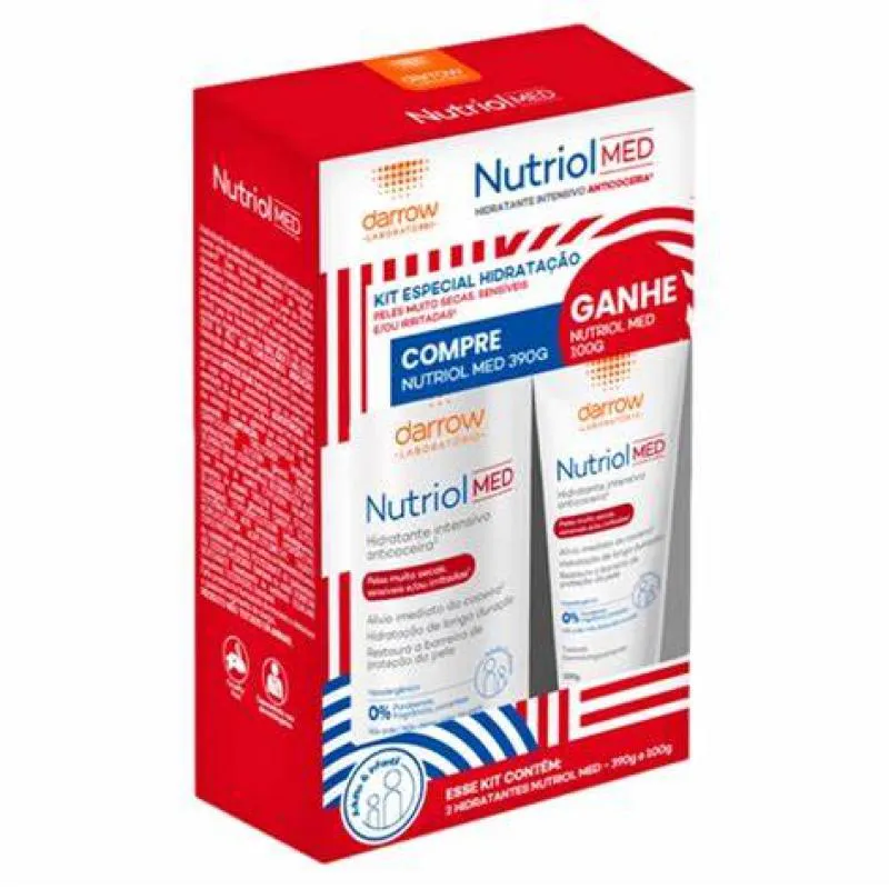 Kit Darrow Nutriol Med Hidratante Intensivo Anticoceira 390 G + 100 G