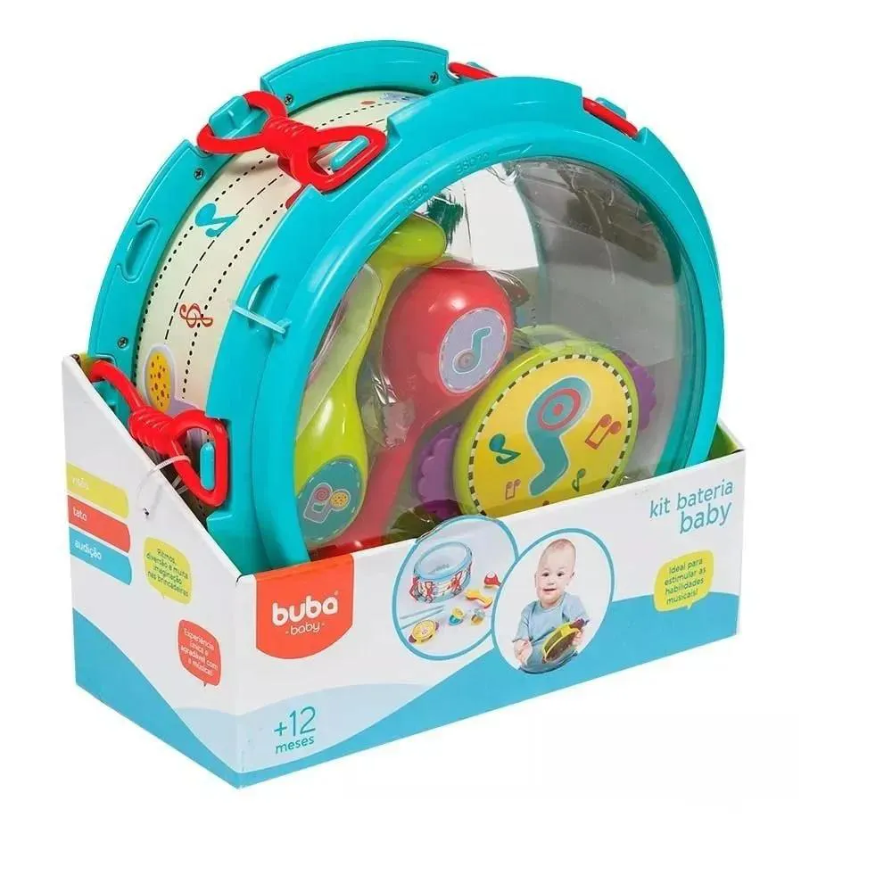 Brinquedo Bateria Baby +12Meses Buba