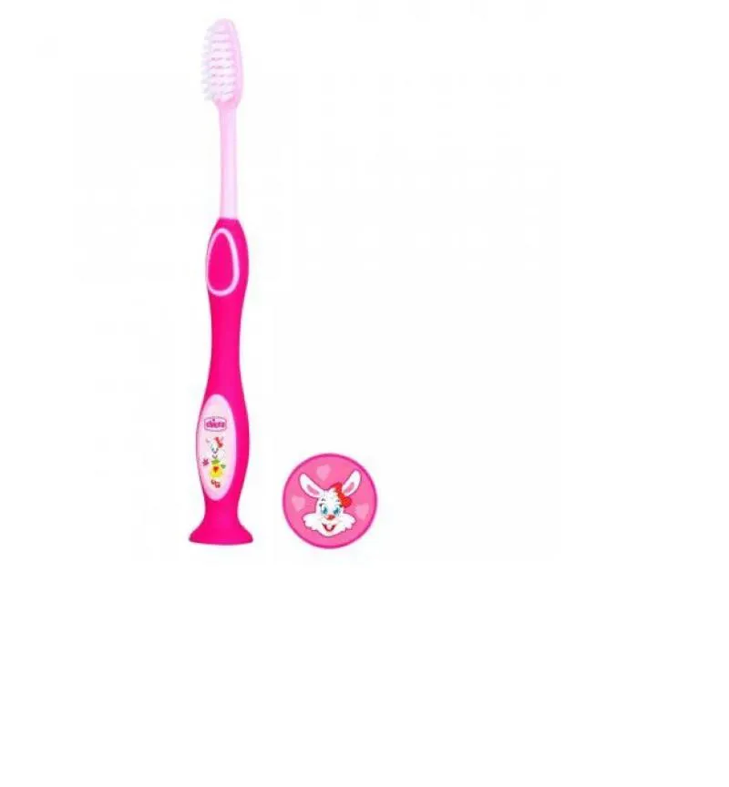 Escova de Dentes Rosa 3-6Anos Chicco