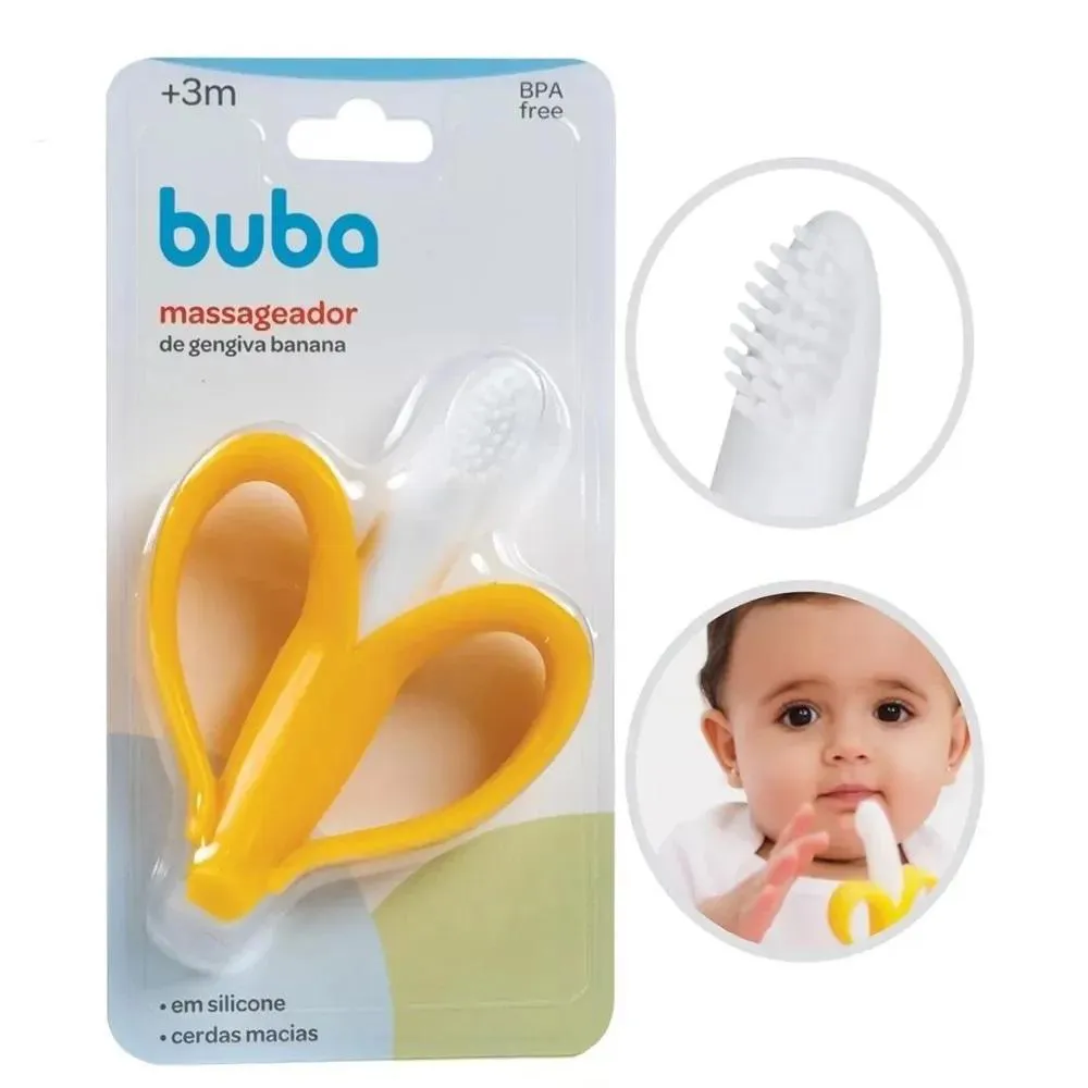 Massageador de Gengivas Bananinha +3M Buba