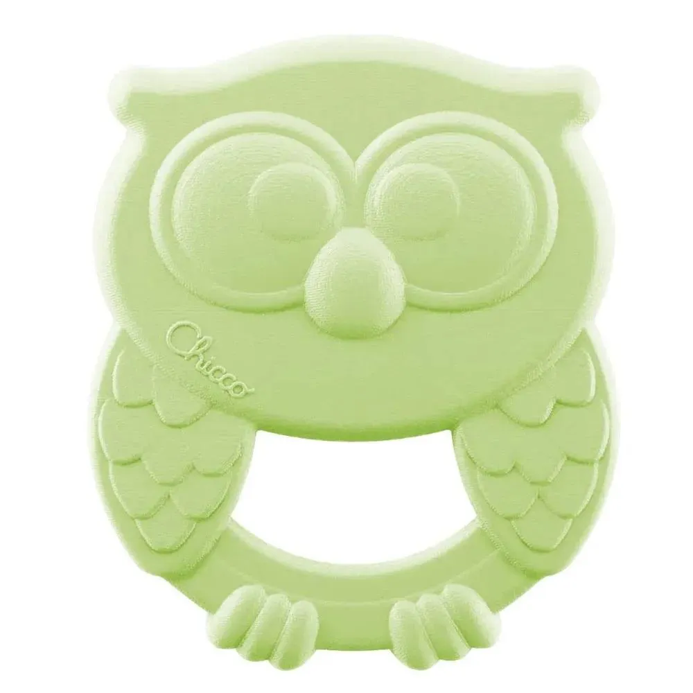 Mordedor Eco Burt Coruja Verde +3M Chicco