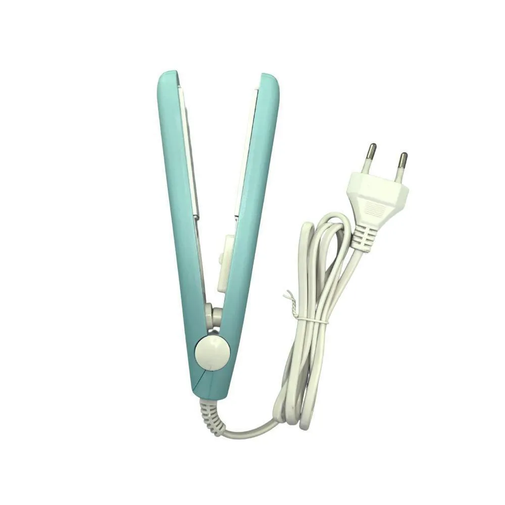 Mini Chapinha Portátil para Cabelo - Verde Água Bivolt