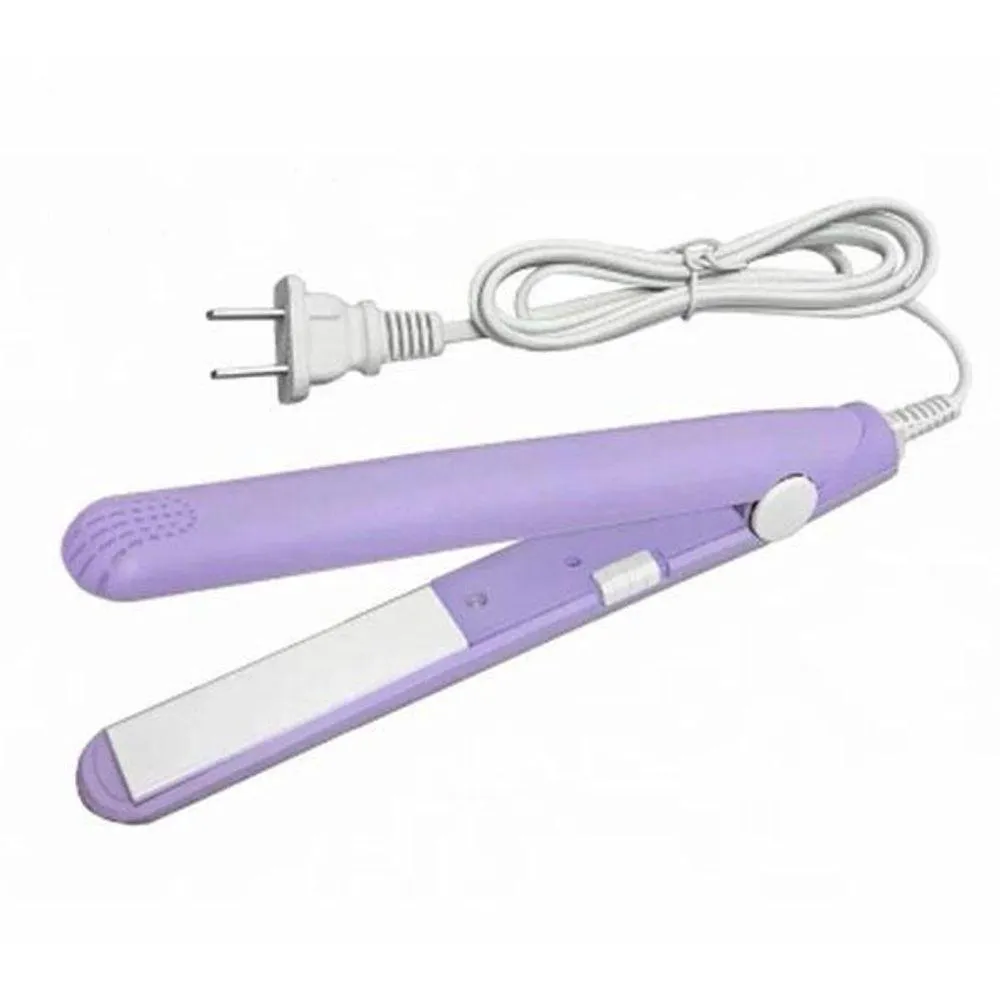 Mini Chapinha Roxa Prancha Viagem 17Cm Bivolt 110/220V