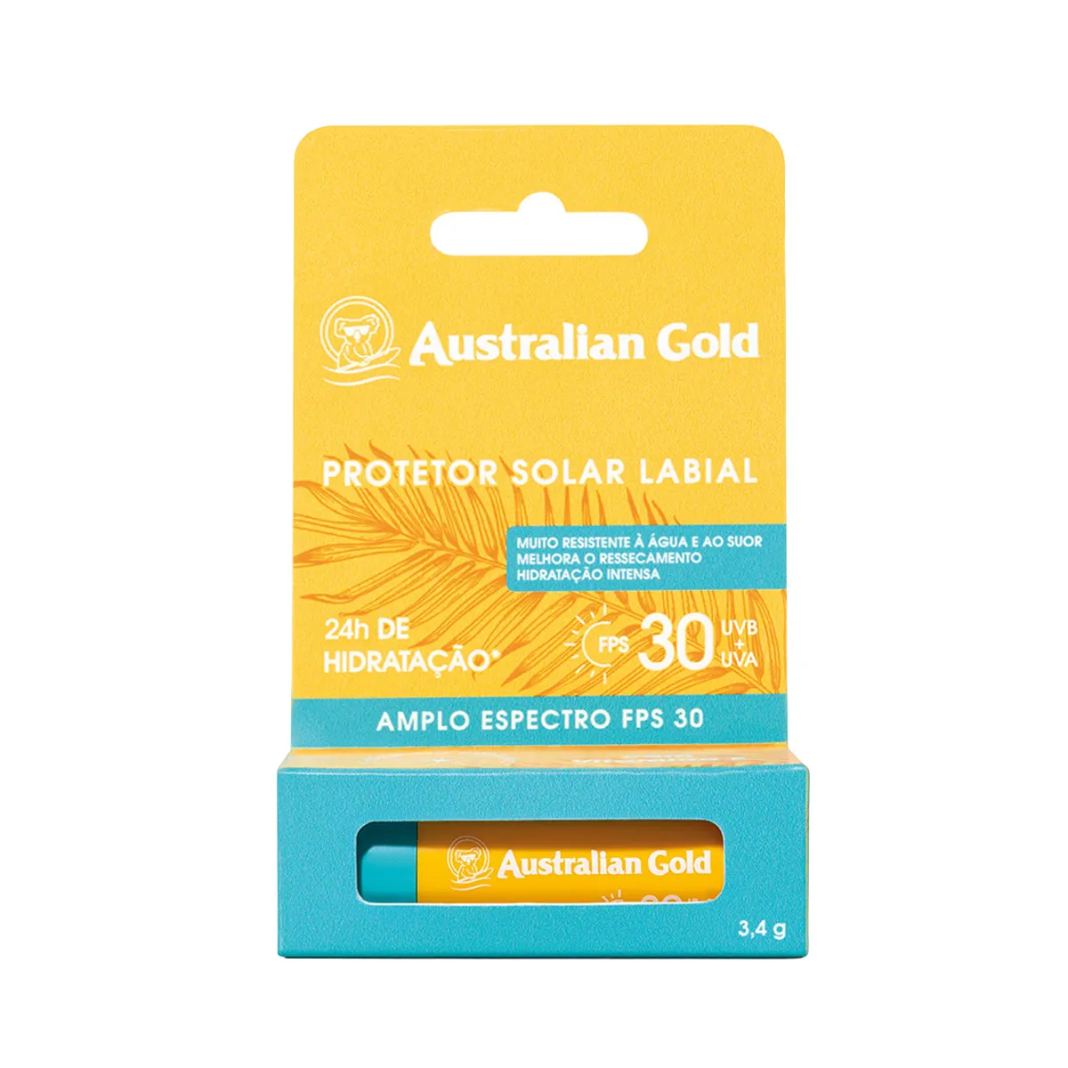 Protetor Solar Labial Australian Gold FPS 30 3,4g