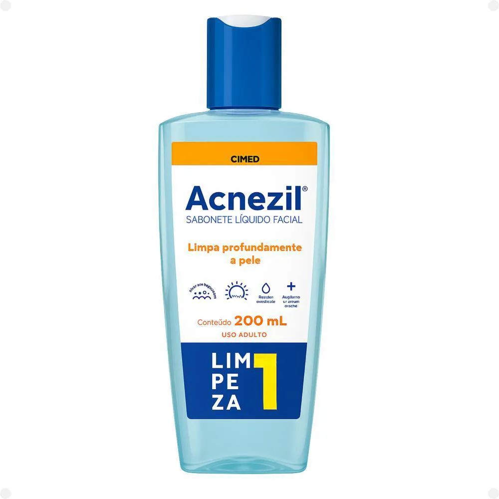 Sabonete Líquido Facial Cimed Acnezil Limpeza Profunda 200Ml