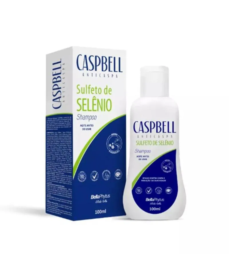 Caspbell Shampoo Anticaspa Sulfeto de Selênio Bellaphytus 100Ml