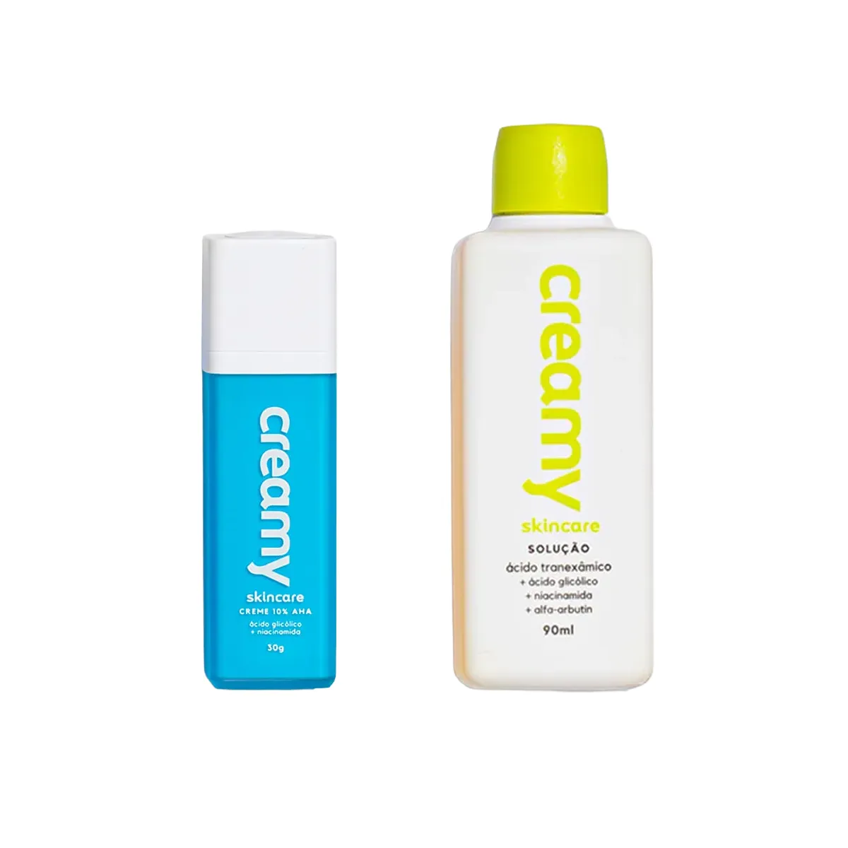Kit Facial Creamy Tônico Clareador 90ml + Creme Retexturizador 30g