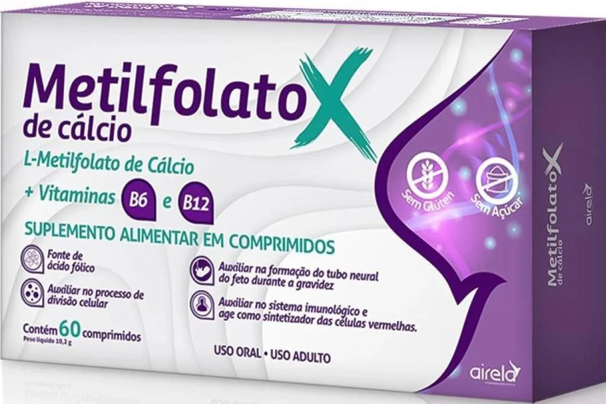 Metilfolato de Calcio 60 Comprimidos - Airela