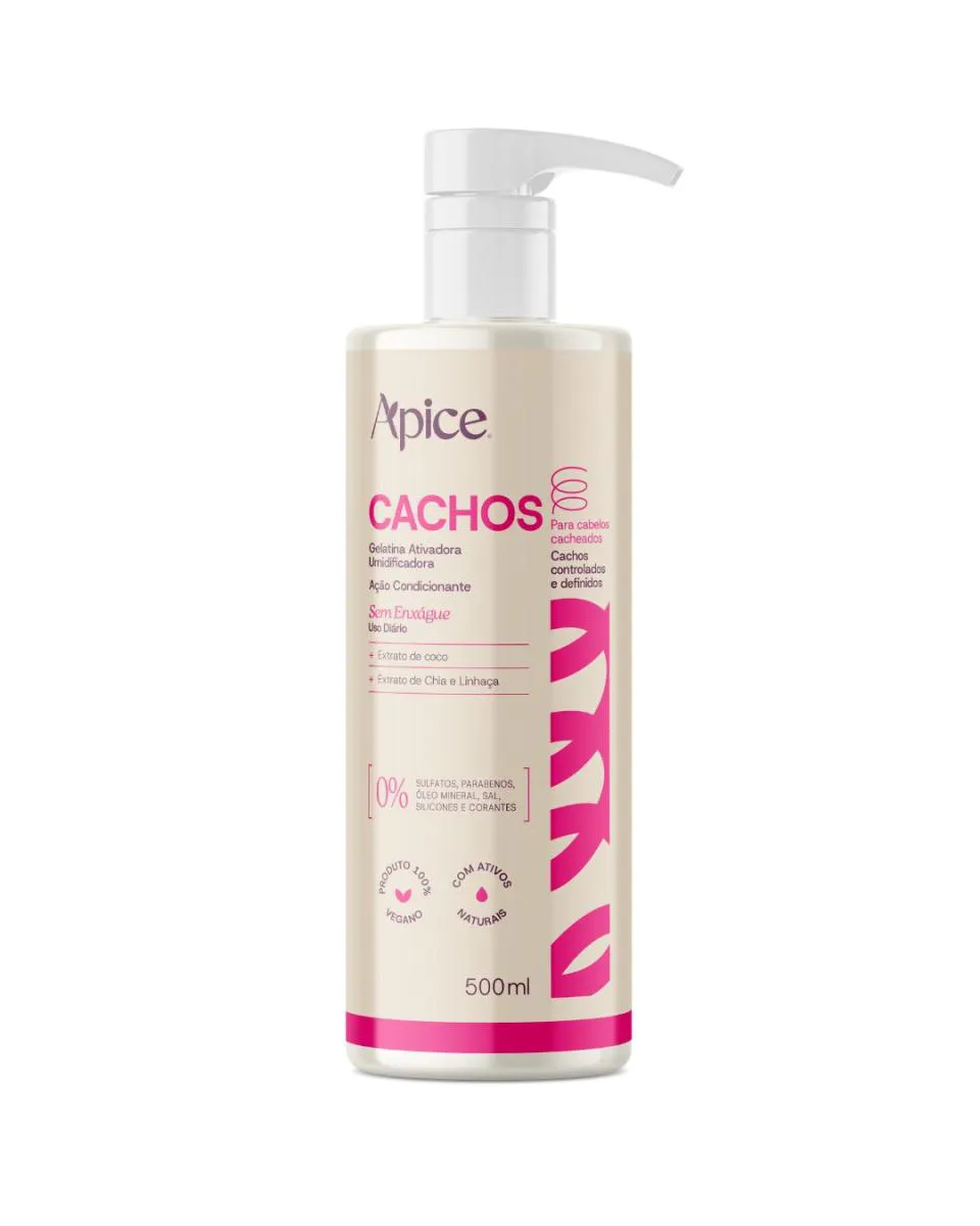 Gelatina Ativadora Cachos Apice Nova Fragrância 500Ml
