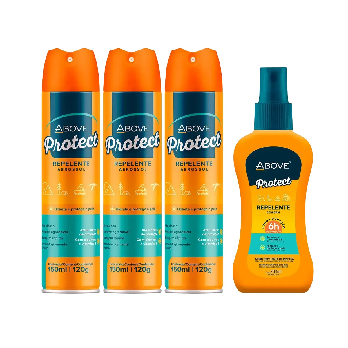 Repelente de Insetos Above Protect Aerossol 150ml