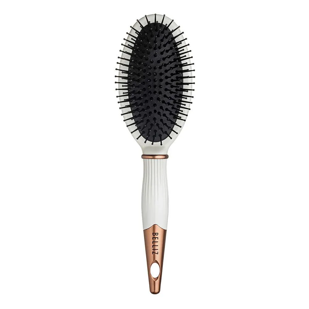 Escova de Cabelos Belliz - Golden White Oval 1 UN