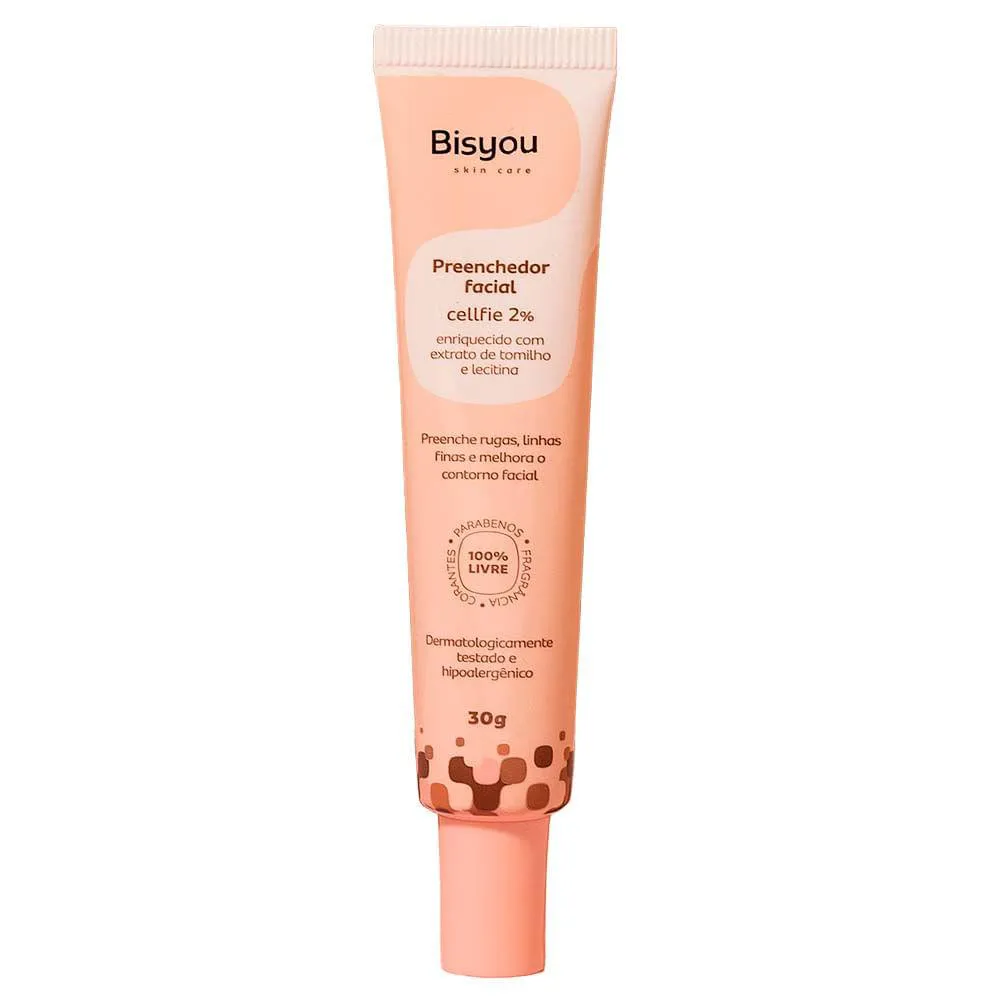 Gel Preenchedor Facial Bisyou para Linhas Finas e Rugas 30G