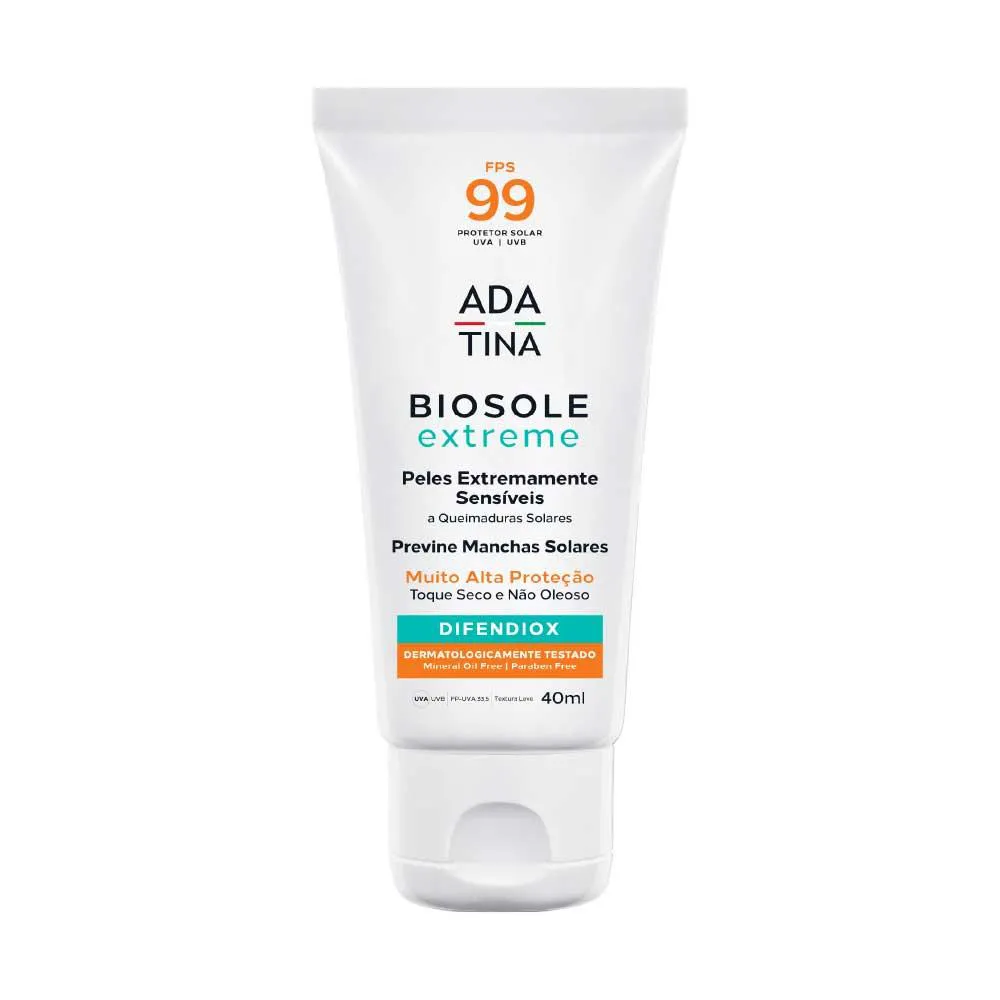 Protetor Solar Máximo Bloqueio Anti-Melasma Ada Tina Biosole Extreme Fps 99 40ml