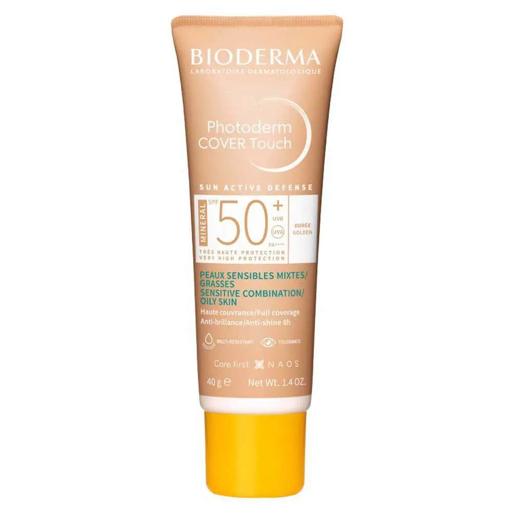 Protetor Solar Facial Cobertura Total Bioderma Photoderm Cover Touch Mineral Fps 50+ Médio